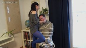 SISSYBOY TIED UP ALONE AT HOME