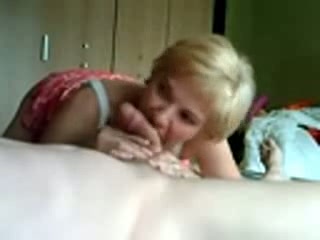 My palatable blonde MILF blows my dick and gets rammed
