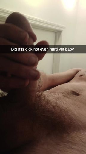Just stroking my cock thinking bout you
