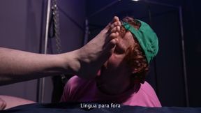 Christian Hunter Worships the Feet, Socks, and Sneakers of Dom Master Victor Punish