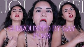 Surrounded by Gay Porn CEI JOI