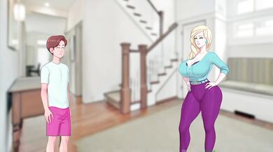 Her ebony curves and massive tits wreck me in this hentai game