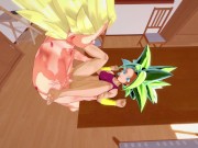 SUPER SAIYAN FOURSOME WITH KALE AND CAULIFLA - DRAGONBALL PORN