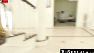 BiSexuala.com - A mature chick joins Wolf Hudson & Michael DelRay for a mmf session
