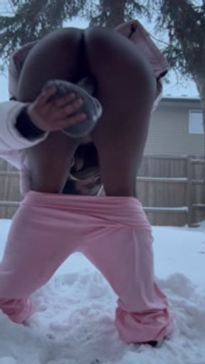 Flashing my tits outside of my step Dads window