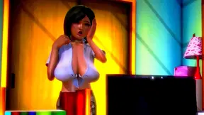 Curvy Animated Beauty Seduces Shy Nerd in Hot Blowjob Fantasy