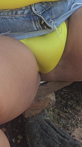 Powerful moment from &quot;On the riverbank, showing the cameltoe to the truckers who ed on the bridge&quot;