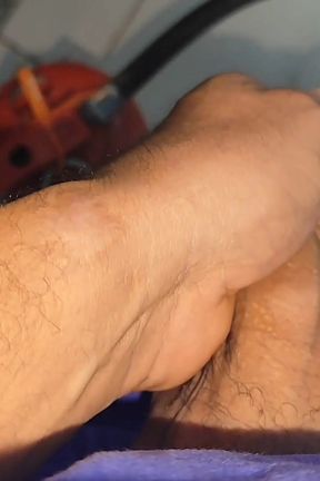 Cooling the Boy's Dick with the Fire Extinguisher.