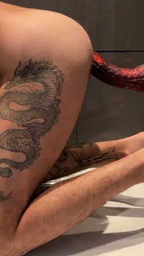 New Unboxing Locked and Fucking Myself with the Juliettoys Nereid 20 Inches Fantasy Dildo