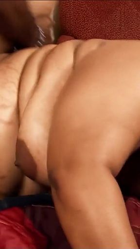 Captivating moment from &quot;Fat and Chubby Black Ebony Mom get Rough Fucked by Big Black Cock Boy&quot;
