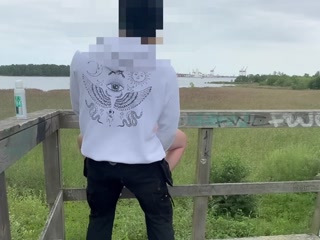 AMATEUR COUPLE HAS RISKY SEX WITH AMAZING VIEW