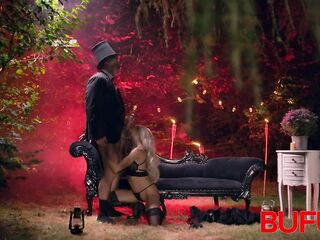 BUFU XXX. Blond hot witch is permeated so deeply so this babe flew away