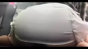 Horny Backseat Creamy Pussy
