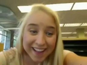 Teen Exhibition Dildo Squirt In Library