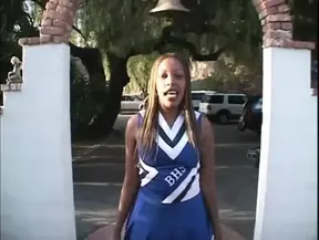 cheerleader pounded outdoor