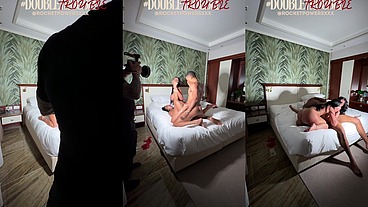 DOUBLE TROUBLE FT. TYRA RIDE X NADINE KERASTAS BODY ON BODY MILFS BTS