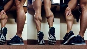 Calf Muscle Worship At Work