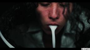 ”Real Life Hentai - Alien Monster Fucks Mia Nix in All Holes in a Toilet”