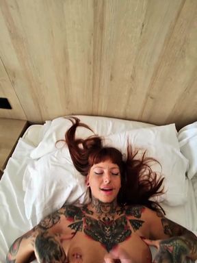 Morning Cum on Tits on Holiday