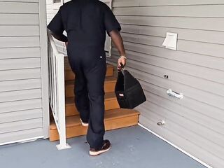 Caught the plumber sniffing my bawdy panty In laundry, - (big beautiful woman ssbbw, Overweight butt, large ass, thick booty)