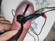teen cum hands free electro cumshot
