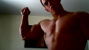 Muscle Guy Chase Flexing His Muscles