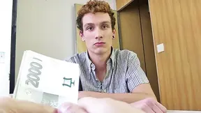 Amateur scene featuring a frizzy-haired young twink