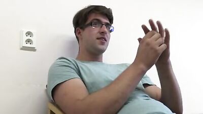 Nerdy glasses-wearing dude pays his debts with his ass in Debt Dandy 256 - Pervy Glasses Guy Pays His Debts