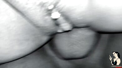 Pregnant redhead BBW shares intimate moment with her partner