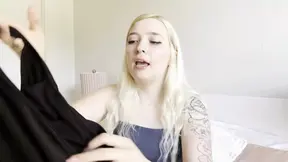 Trying On a Classic Black One-Piece Swimsuit