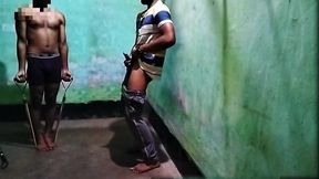 Gym Muscular Twink Boy Masturbate