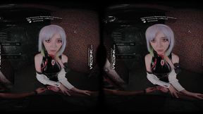 Sexy VR teen gets her ass pounded by a big dick in cyberpunk anime parody