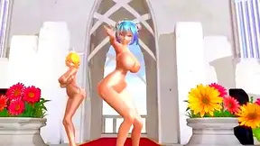 Horny MMD Anime Couple Engages in Hot ProjectSEX Rehearsal Session