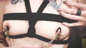 Virtual BDSM Submissive Training: Part II (Breast Rope Bondage, Corporal BDSM, Closeup POV, Humiliation) [HD]