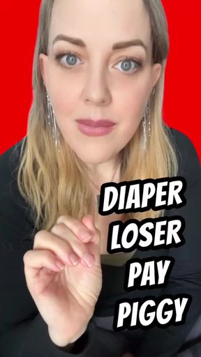 DIAPER LOSER PAYPIG for GODDESS OF DESTRUCTION