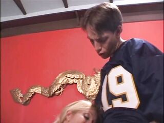 The Very Lustful and Breasty Stepaunt Takes Her Nephew's Large Wang to Daybed