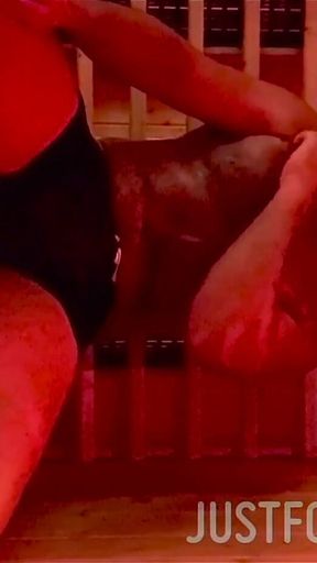 Ready for a Session with Me Dripping Sweat in the Sauna After Long Gym Session with My Feet in Your Face to Lick and Clean