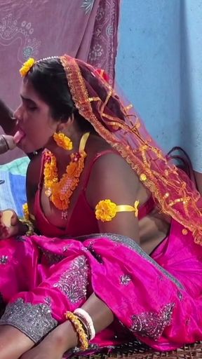 Sona Bhabhi ke sasural ja ke uski jijaji ne first night manaya,sali jamai chudai with Hindi audio   Clip 1