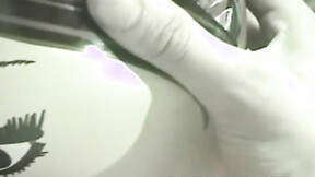 ”Naughty  gay stuffing his cock in sex doll on the car”