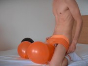 Cumming over Orange Ballons /// Jordan Wilder