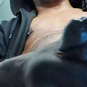 Hooded Justice for Big Nuts - jacking black dick in my black hood - i wanna nut in you