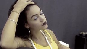 Smoking Black Lips 120's Model Kimberly Video 0069