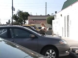 Breasty mother I'd like to fuck blond floozy picked up on the street and screwed hard