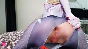 Sexy Spider-Man Multiverse: Miles Morales passionately fucked Gwen Stacy and filled her mouth with cum