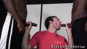 Lusty white guy returns for more black cocks