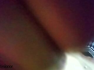 Me toco con un sex-toy hasta terminar y uso sperm de mi novio