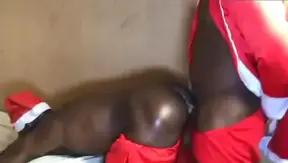 Father Christmas Caught in Hot Hotel Room Action with Black Gay Pornstar