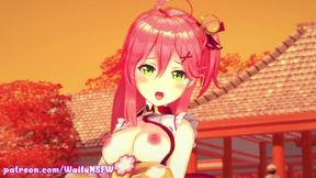 Hololive - Sakura Miko さくらみこ - 3D Hentai [HD, MMD, AMV, MAD, Koikatsu]