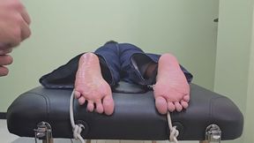 Horribly ticklish Anise broken facing down (feet camera)