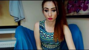 Brunette Shows Off Beautiful Face